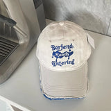 DAIIIBABYYY  -  Punk Letters Embroidery Street Baseball Cap For Men Women Solid Color Snapback Sun Caps Soft Cotton Hip Hop Dad Trucker Hats