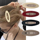 DAIIIBABYYY  -  3pc European and American Solid BB Hairpin Hair Side Clips Simple Easy Matching Korean Hair Accessories Headwear for Girls Women