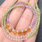 DAIIIBABYYY  -  2.5MM Natural Crystal Quartz Necklace Princess Chain Charms Handmade Fortune Energy Mineral Woman Jewelry Holiday Gift 1PCS