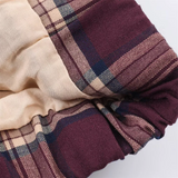 Daiiibabyyy  Winter New Product Women's Fashion Leisure Versatile Flip Collar Long Sleeve Leather plaid Pilot Jacket Coat