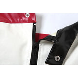 Daiiibabyyy 2024 Summer Contrast Colors Patchwork Slim 2 Piece Set Women Sexy Strapless Sleeveless Crop Top Zipper Mini Skirt Streetwear