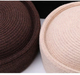 Daiiibabyyy  100% Natural Rice Herb Box Hat Unisex Japanese Summer Sun Protection Sailor Hat American Retro Beach Round Beret