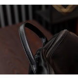 Daiiibabyyy  Large capacity retro style soft women's backpack, convertible shoulder bag, perfect for commuting and travel