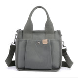 Daiiibabyyy  Large capacity canvas handbag, durable handle, functional design for daily use, work, travel, and shopping