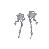 Daiiibabyyy  -  New Sweet Cool Wind Love Tassel Star Earrings Women Design Senior Sense of Fashion Personality Earring Party Jewelry Gift