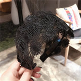 DAIIIBABYYY  -  Fashion Women Lace Hairbands Wide Hair Hoop No-slip Lady Flower Hollow Headbands with Teeth Elegant Female Hair Accessories