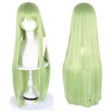 Daiiibabyyy  Green Big Long Straight High Quality Synthetic Wig Comic Character Cosplay Wig Comic Reality Show Wig