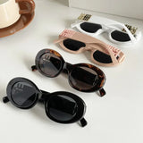 Daiiibabyyy  New Fashion Oval Sunglasses Women Men Trendy Cool Sun Glasses Ladies Street Shot Retro Premium Eyewears Gafas De Sol UV400