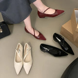 Daiiibabyyy New Women Loafers Flats Ballet Shoes Brand Design Autumn Spring Dress Ballet Dress Shoe Fashion Pointed Toe Shallow Slip On Mule