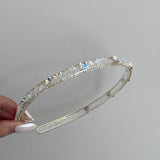 Daiiibabyyy  Korean Style Hair Hoop for Women Luxury Crystal Hairband Rhinestones Transparent Headband Female Hair Accessories