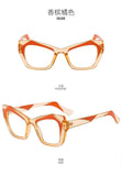 Daiiibabyyy  Large Frame Cat Eye Reading Glasses, Personalized Fashion Glasses, High-definition Anti Blue Light Presbyopia Glasses, 0 To+400