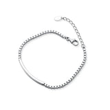 Daiiibabyyy Silver Color Geometry Bracelet for Women Girl Birthday Gift Simplicity Korean Office Jewelry Dropshipping Wholesale