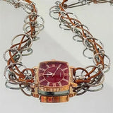 DAIIIBABYYY  -  Fashion Punk Ring Hollowed-Out Watch Collarbone Chain Lady Lovely Exquisite Necklace Gift For Girlfriend