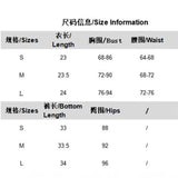 Daiiibabyyy  Women's Letter Print Neck Hanging Vest Shorts Two-piece Set Summer Fashion Slim Fit Dark Blue Comfortable Outdoor Sports Outfit
