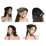 Daiiibabyyy Lightweight Kerchief Woman Sheer Lace Headscarf Hair Scarf Outdoor Travel Gift
