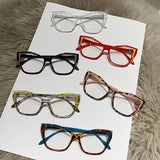 DAIIIBABYYY  -  Optical Spectacle Cat Eye Eyeglasses Frames for Women Anti Blue Light Blocking Glasses Brand Designer Ladies Fashion Eyewear