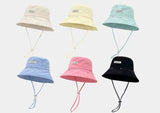 DAIIIBABYYY  -  Foldable Wide Brim Fisherman Hat with Drawstring Bag Convertible Sunshade Outdoor Fishing Cap Summer Multi-Functional Protection