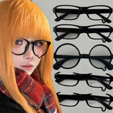 Daiiibabyyy  Y2K Crying Tears Teardrop Glasses Frame Unisex Retro Anime Cosplay Accessory Fashion Eyewear Costume Props for Makeup Party Gift