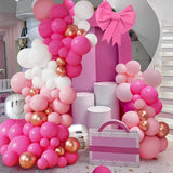 Daiiibabyyy Pink Rose Gold Macaron Balloon Garland Arch Kit Birthday Party Decoration Kids Wedding Birthday Party Supplies Baby Shower Balon