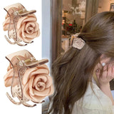 Daiiibabyyy  Hair Clip Medium, 1.61 Inch Small Hair Claw Clips for High Ponytail,Shark Hair Clips Birthday Valentine's Day Gift for Girl Frie