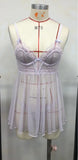 Daiiibabyyy  Beauty Back Nightgowns Women Sleepwear Sexy Lingerie V-neck Suspender Nightdress Female Slim Waist Thin with Chest Pad Nighties