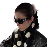 Daiiibabyyy  New Retro Camellia Oval Sunglasses for Women UV400 Protection Sun Glasses Outdoor Elegant Vintage Eyewear Gafas De Sol Mujer