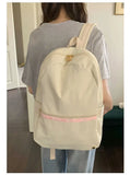 Daiiibabyyy  High-capacity Women Students Simple Backpack Preppy Y2k Aesthetic Casual Travel Backpacks All Match Fashion Kawaii Schoolbags