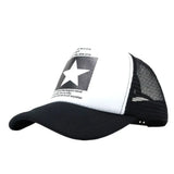 DAIIIBABYYY  - New Summer Unisex Women Men Baseball Caps Male Female Breathable Mesh Snapback Hats Five-pointed Star Driver Sunshade Hat