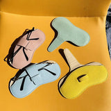 DAIIIBABYYY  -  Portable Glasses Case Soft Leather Sunglasses Pouch Fashion Glasses Bag Eyewear Organizer Pouch Travel Sunglasses Box