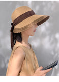 Daiiibabyyy  Double-sided Wear Fisherman's Hat Women's Casual Face Shading Sunscreen Hat Broken Flowers Age Reduction Sun Shading Basin Hat