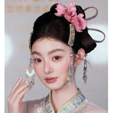 Daiiibabyyy  New fabric Flower Hair New Chinese Headdress set Bridal High Sense Hair Accessories