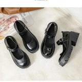 Daiiibabyyy  Women's Shoes Brand Shallow Women's High Heels Fashion Buckle Strap Plus Size Dress Best Seller Heels Women Mary Jane Shoes