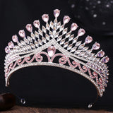 Daiiibabyyy  Royal Queen Wedding Crown Rhinestone Crystal Peacock Bridal Diadem Pageant Headdress Bride Tiara Hair Jewelry Accessories