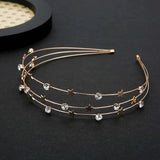 DAIIIBABYYY  -  Multi-layer Metal Headband For Women Butterfly Star Moon Hairband  Fashion Hair Hoop Elegant Hair Bands Hair Accessories