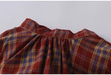 DAIIIBABYYY  -  Sweet Girl French Retro Plaid Bow Lace-up Sleevelss Shirts Women's Summer Loose Casual Slimming Pullover Tops Female Clothing