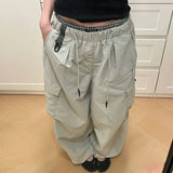 DAIIIBABYYY  -  Y2K Oversized Cargo Pants Women Streetwear Black Baggy Sweatpants Harajuku Pockets Wide Leg Joggers Summer Casual Trousers