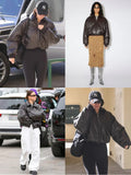 DAIIIBABYYY  -  Women Fashion PU Leather Coats Women Elegant Zipper Faux Leather Jackets Winter Parka Coat Women's Jacket Thick Warm Tops