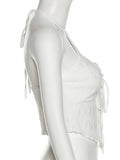 Daiiibabyyy  Women's Solid One Shoulder Asymmetric Blouse Elegant Ruched Bust Minimalist Sleeve Tops Lady Fashion Date Night T-shirt