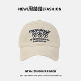Daiiibabyyy  New Hats Sweet Cool Style Summer Sun Hats American Three Flower Baseball Cap For Women Korean Version Trendy Brand Hat For Men