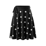 Daiiibabyyy  Spring Summer New Low-Waist Side-Tie Skirt For Women Sexy Large Polka Dot Print Midi Skirt Pure Desire Fashion Style Skirt 1KIJ