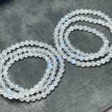 DAIIIBABYYY  -  5MM Natural Blue Moon Stone Triple Circle Bracelet Handmade Fortune Energy Mineral Woman Amulet Jewelry Gift 1PCS