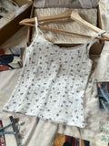 Daiiibabyyy Women Lace Trim Floral Bow Tank Tops 2024 Summer Sexy Sleeveless White Hollow Out Camisoles Vests Vintage Cotton Sweet Slim Top