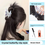 Daiiibabyyy  Lazy Style Chicken Feather Hair Clip Bun Wig High Ponytail Sexy Girl Chicken Nest Headband Hair Extension Chinese Origin