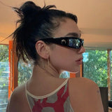 DAIIIBABYYY  -  Small Frame Luxury Brand Designer y2k Sunglasses Women For Men Sport Trending Riding Sun Glasses Goggle Punk Moon Eyewear UV400