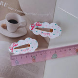 DAIIIBABYYY  -  2pc Fashion Hot Cute Heart Bow Sweetly Hairpin Hair Side Clips for Women Girls Child Gift Hair Accessories Headwear Ornament