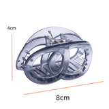 DAIIIBABYYY  -  8cm Long Plastic Hair Clips Hair Claw Crab for Girls and Women
