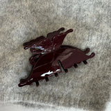 DAIIIBABYYY  -  French Acetate Large Ankola Red Grab Clip Female Shark Clip New Premium Hairpin Hair Accessories