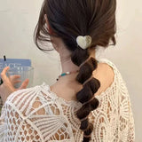DAIIIBABYYY  -  Minimalist Bubble Braid Headband High-quality and Caring Phone Line Hair Loop Tied Ponytail Braid Hair Rope headband