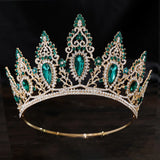 Daiiibabyyy  Wedding Luxury Hair Tiara Crystal Bridal Tiara Crown Diadem Veil Tiaras Wedding Hair Accessories Headpieces Head Jewelry