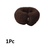 Daiiibabyyy  Fashion Hair Bun Maker Donut Magic Foam Sponge Easy Big Ring Hair Styling Tools Elastic Polyester Hair Band Accessories